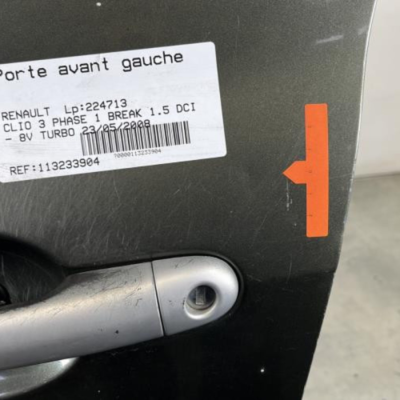 Porte avant gauche RENAULT CLIO 3 Photo n°3