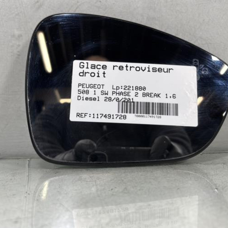 Glace retroviseur droit PEUGEOT 508 1 SW Photo n°1