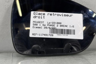 Glace retroviseur droit PEUGEOT 508 1 SW