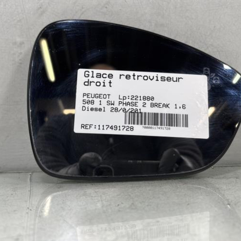 Glace retroviseur droit PEUGEOT 508 1 SW Photo n°2