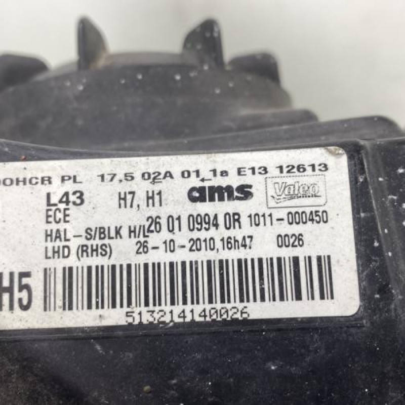 Optique avant principal droit (feux)(phare) RENAULT LATITUDE Photo n°5