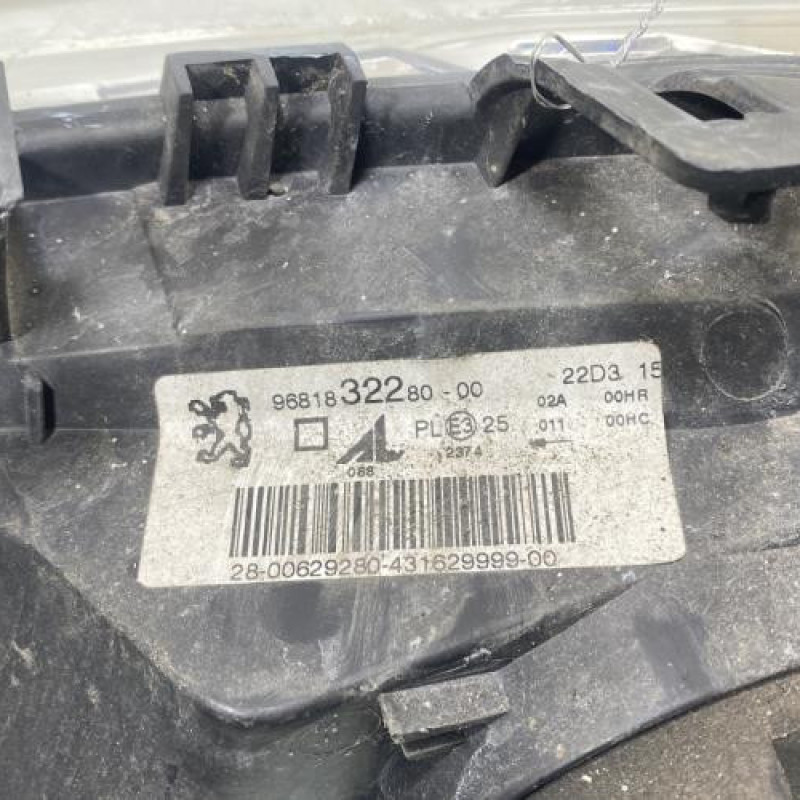 Optique avant principal droit (feux)(phare) PEUGEOT 307 Photo n°6