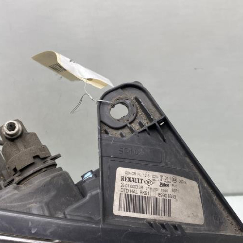 Optique avant principal droit (feux)(phare) RENAULT LAGUNA 3 Photo n°3