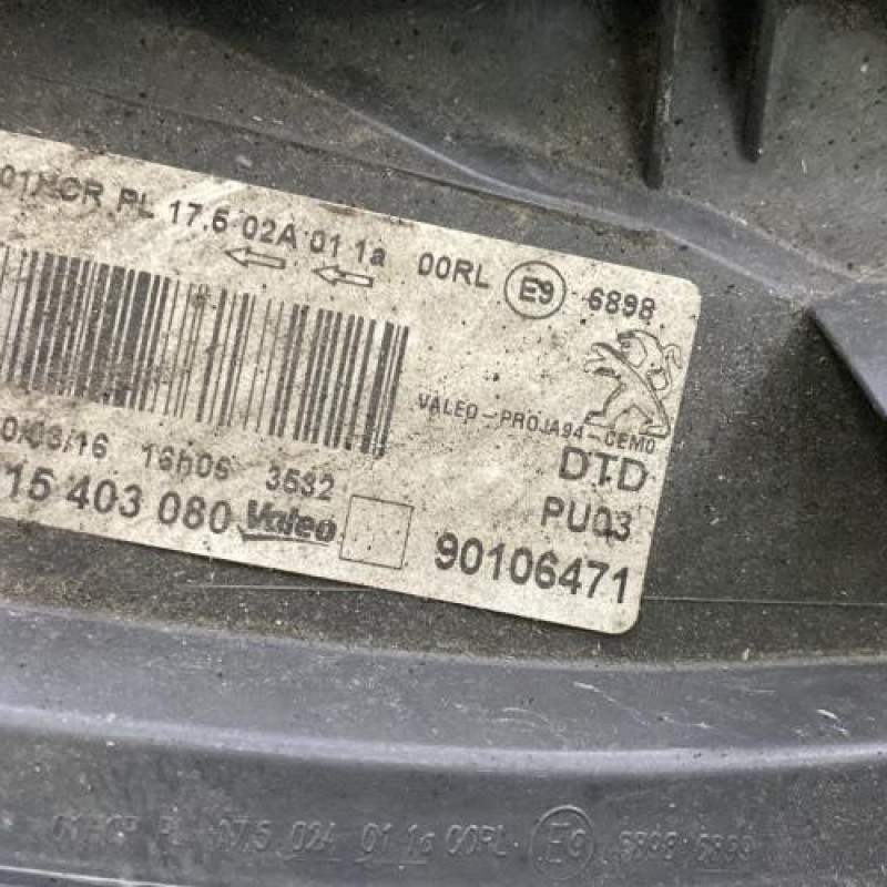 Optique avant principal droit (feux)(phare) PEUGEOT 2008 1 Photo n°6