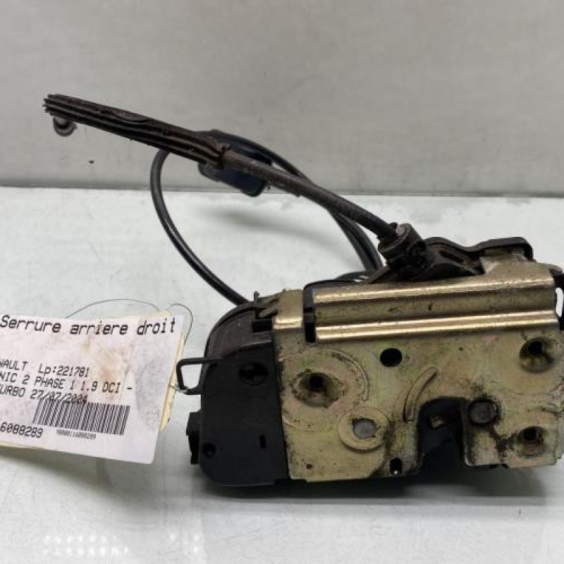 Serrure arriere droit RENAULT SCENIC 2 Photo n°1