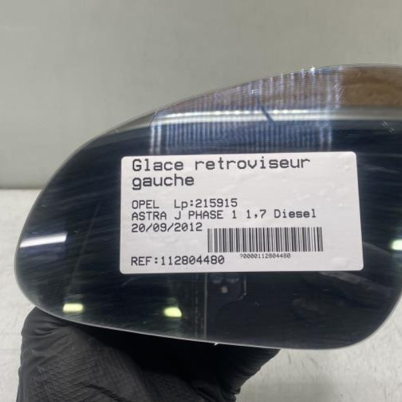 Glace retroviseur gauche OPEL ASTRA J Photo n°1