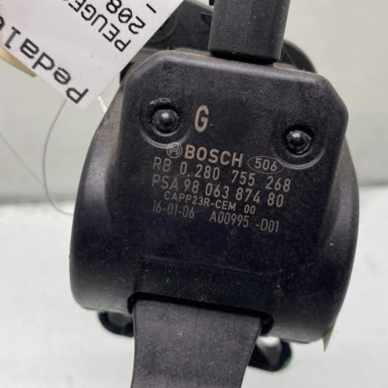 Pedale d'accelerateur PEUGEOT 208 1 Photo n°2