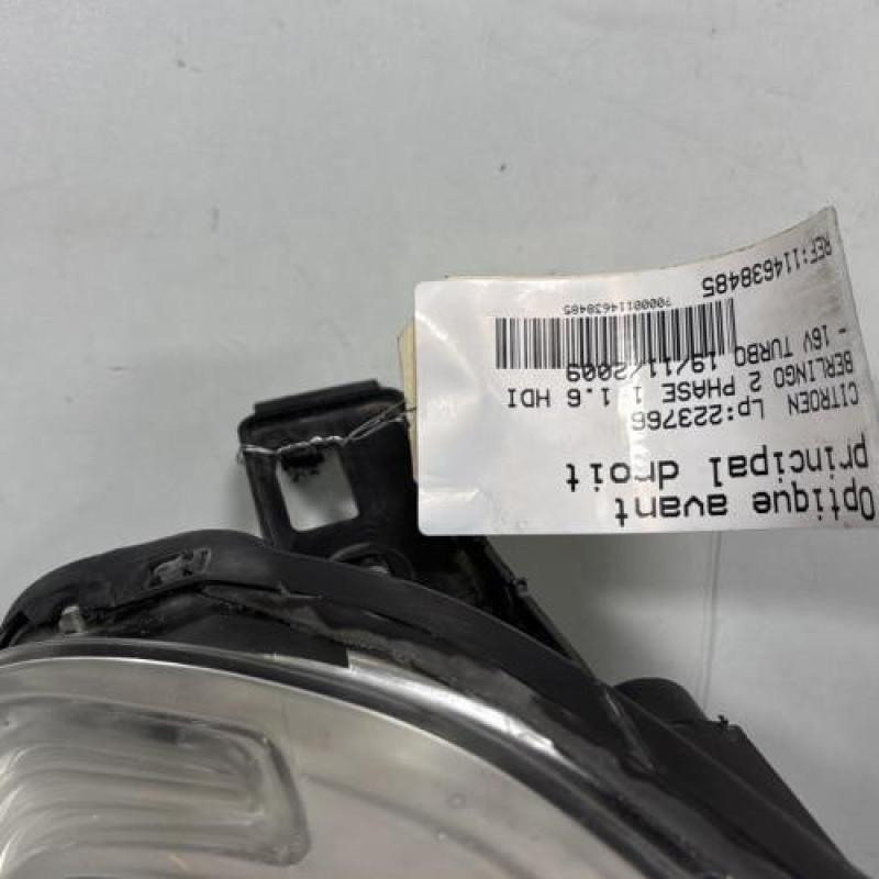 Optique avant principal droit (feux)(phare) CITROEN BERLINGO 2 Photo n°5