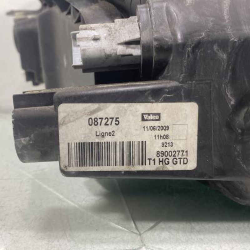 Optique avant principal gauche (feux)(phare) PEUGEOT 206 Photo n°3