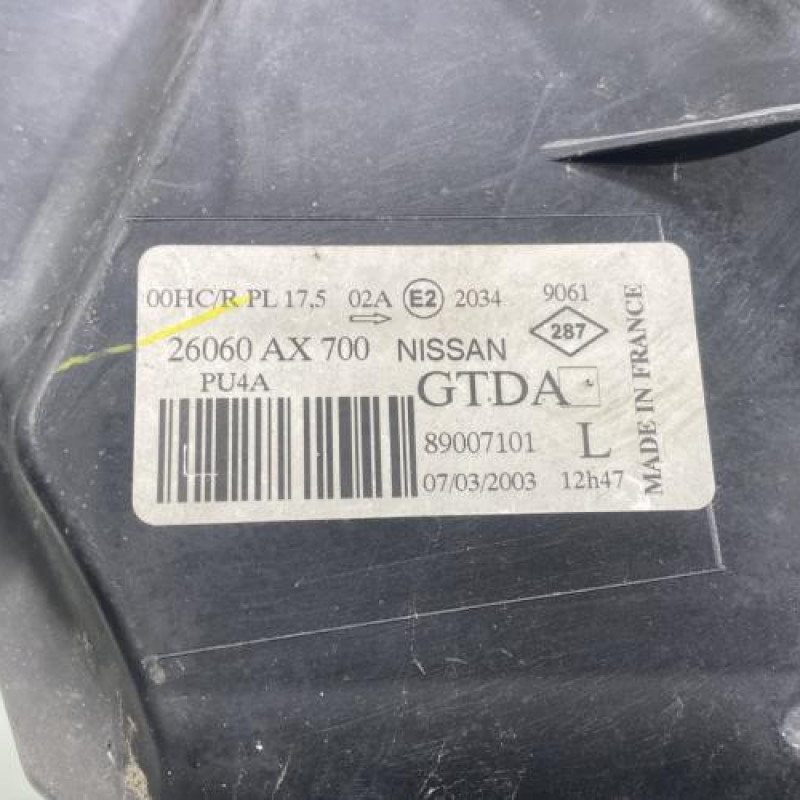 Optique avant principal gauche (feux)(phare) NISSAN MICRA 3 Photo n°6