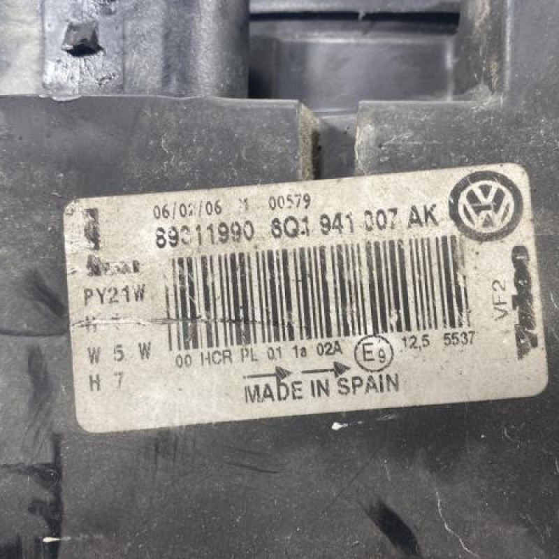 Optique avant principal gauche (feux)(phare) VOLKSWAGEN POLO 4 Photo n°6