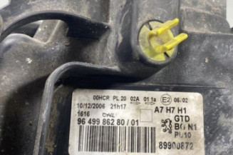 Optique avant principal gauche (feux)(phare) PEUGEOT 207