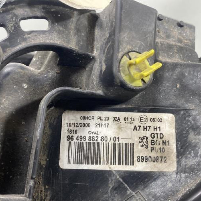 Optique avant principal gauche (feux)(phare) PEUGEOT 207 Photo n°8