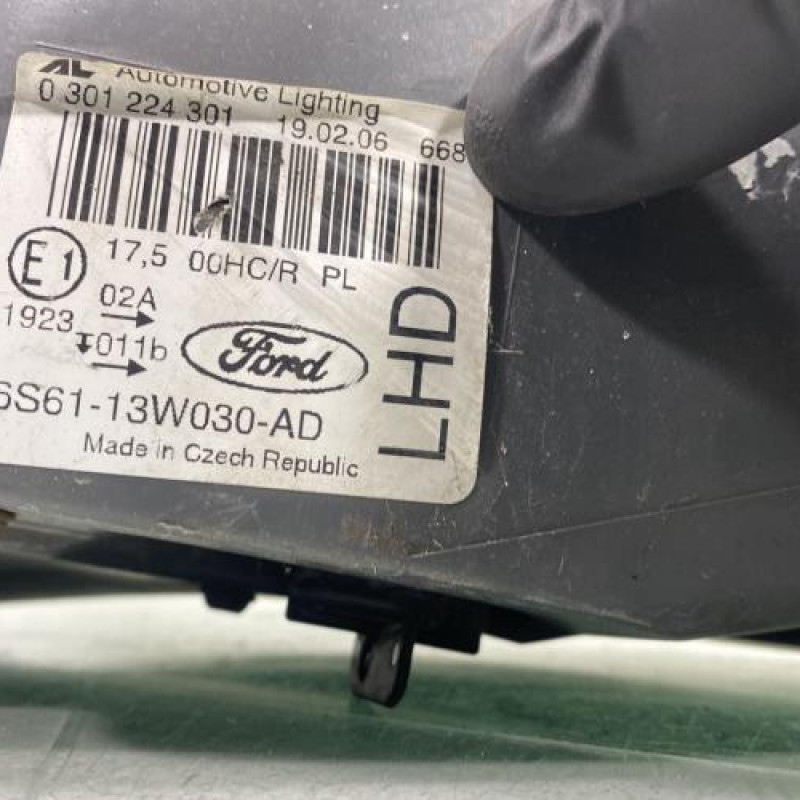 Optique avant principal gauche (feux)(phare) FORD FIESTA 5 Photo n°8