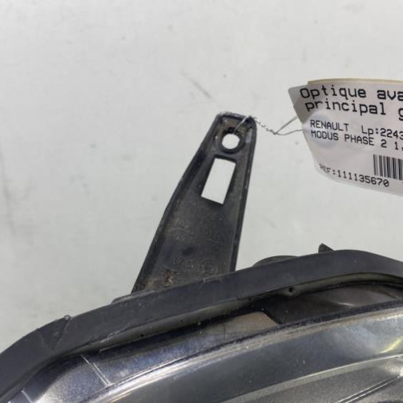 Optique avant principal gauche (feux)(phare) RENAULT MODUS Photo n°4