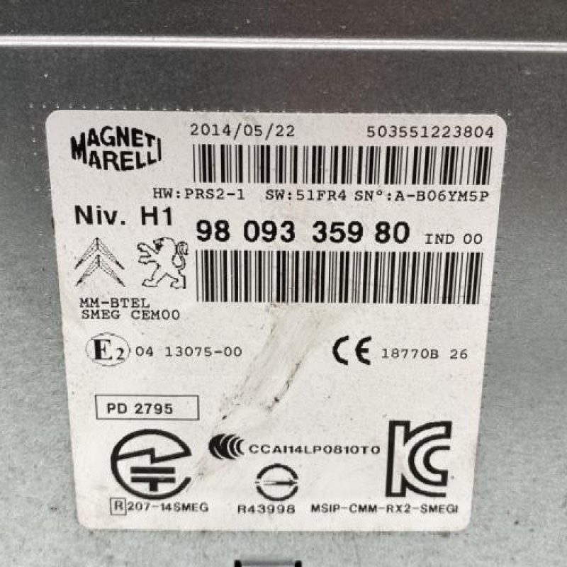 Autoradio d'origine PEUGEOT 308 2 Photo n°4