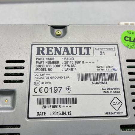Autoradio d'origine RENAULT KADJAR