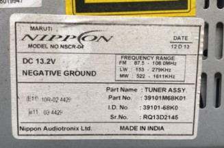 Autoradio d'origine SUZUKI ALTO 3