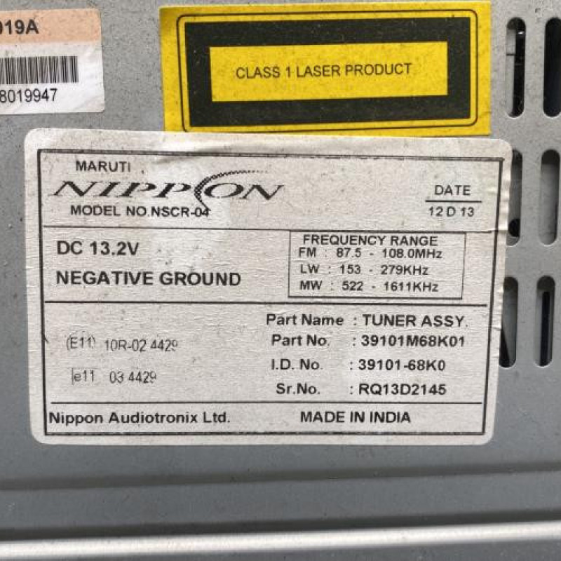 Autoradio d'origine SUZUKI ALTO 3 Photo n°5