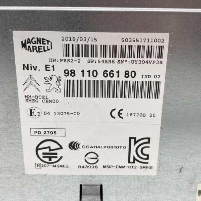 Autoradio d'origine PEUGEOT 208 1 Photo n°4