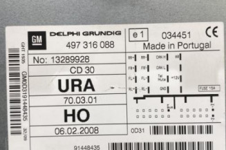 Autoradio d'origine OPEL ASTRA H