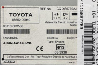 Autoradio d'origine TOYOTA AVENSIS 2