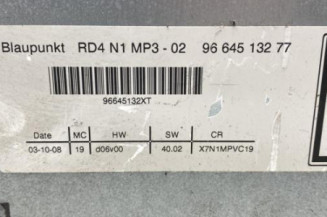 Autoradio d'origine PEUGEOT PARTNER 2