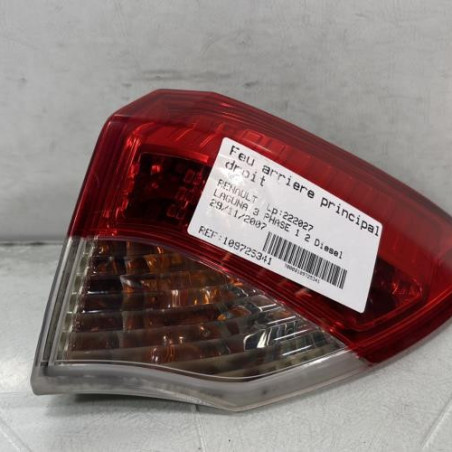 Feu arriere principal droit (feux) RENAULT LAGUNA 3 Photo n°1