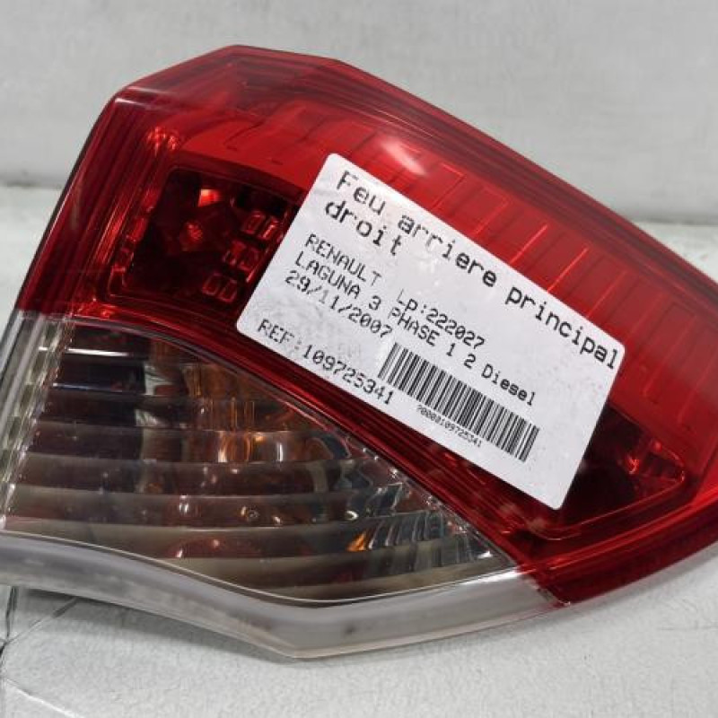 Feu arriere principal droit (feux) RENAULT LAGUNA 3 Photo n°7