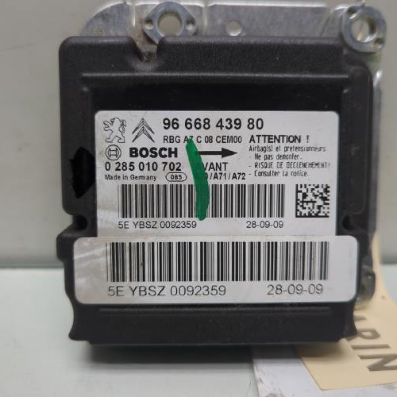 Boitier air bag PEUGEOT 207 Photo n°2