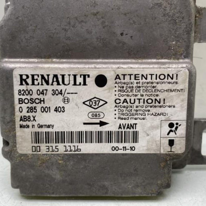 Boitier air bag RENAULT CLIO 2 Photo n°2