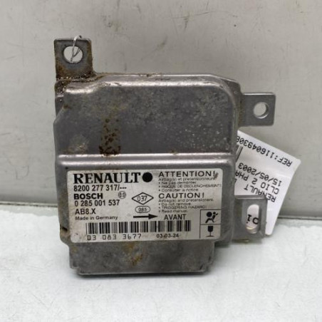 Boitier air bag RENAULT CLIO 2 Photo n°1