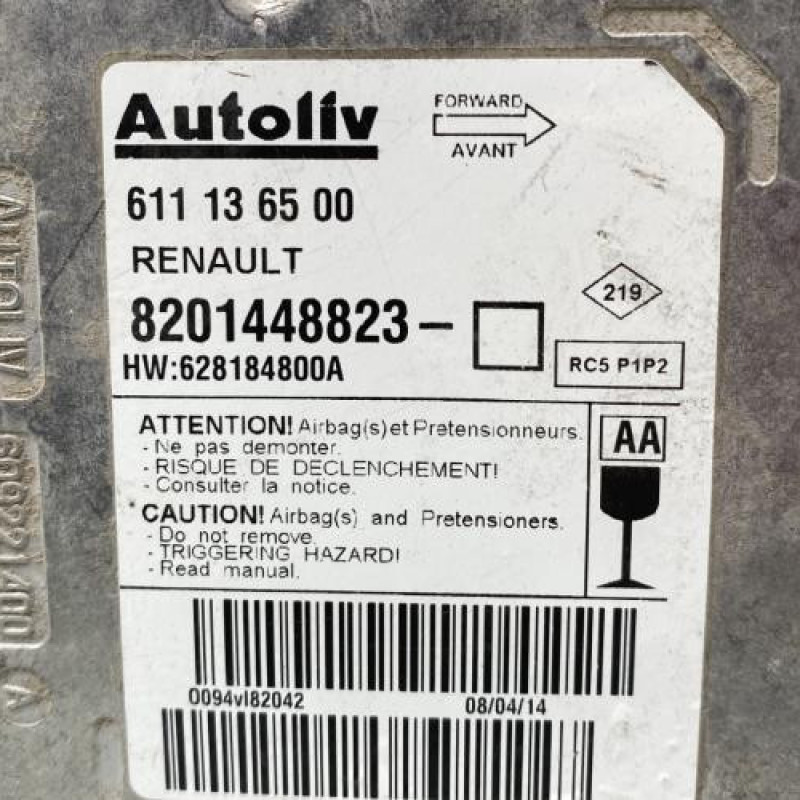 Boitier air bag RENAULT MASTER 3 Photo n°2
