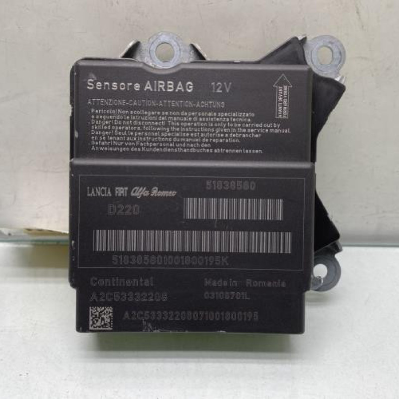 Boitier air bag FIAT PUNTO EVO 3 Photo n°1