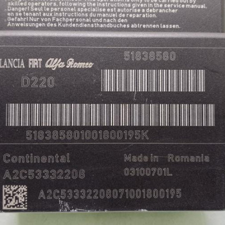 Boitier air bag FIAT PUNTO EVO 3