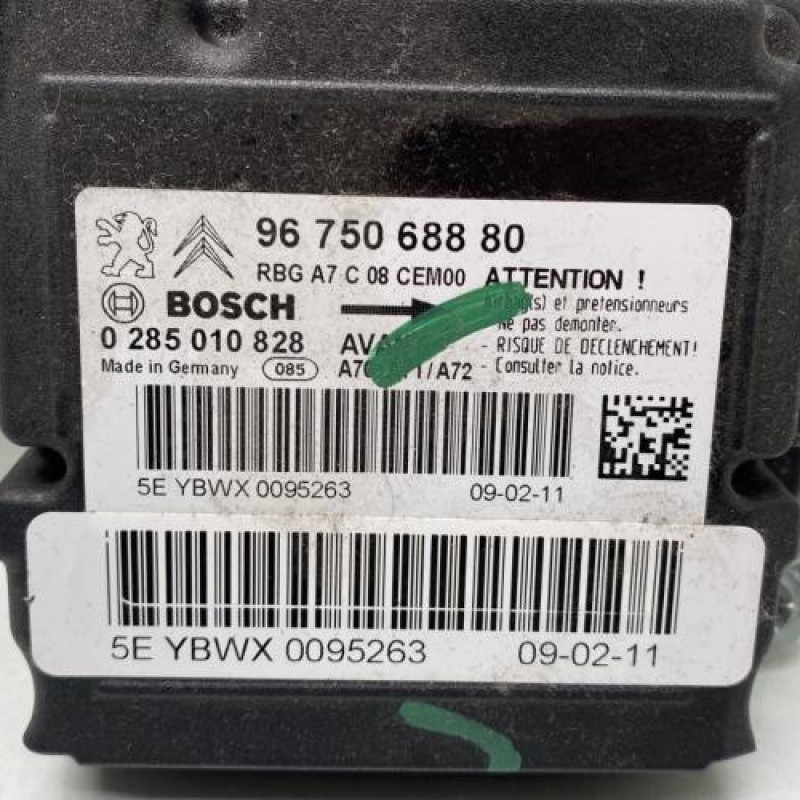 Boitier air bag PEUGEOT 207 Photo n°2