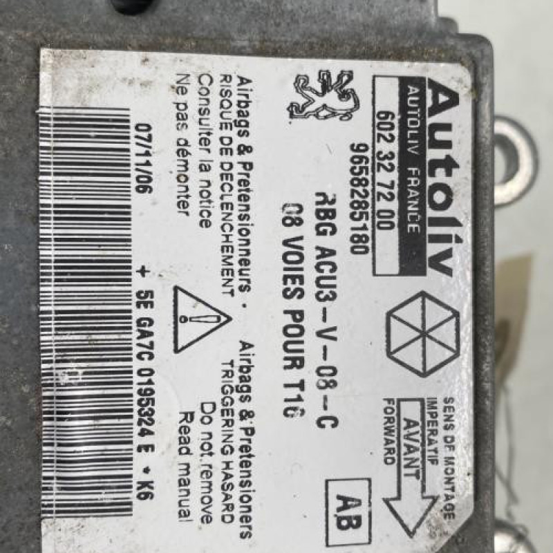 Boitier air bag PEUGEOT 206 Photo n°4