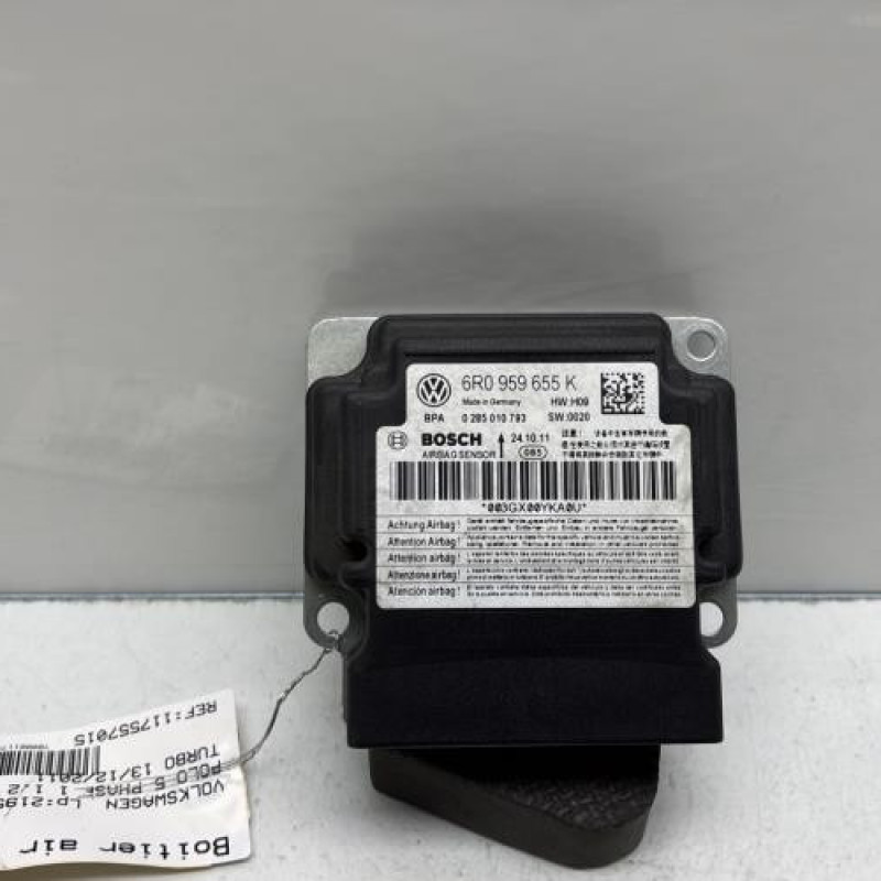 Boitier air bag VOLKSWAGEN POLO 5 Photo n°1
