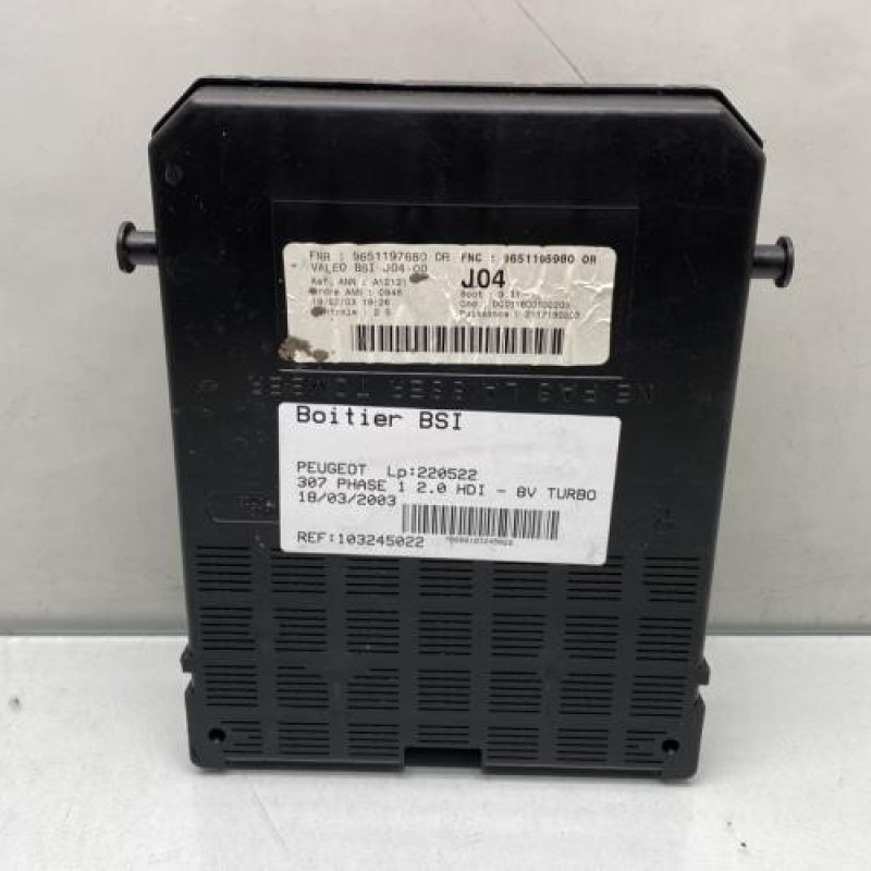 Boitier BSI PEUGEOT 307 Photo n°3