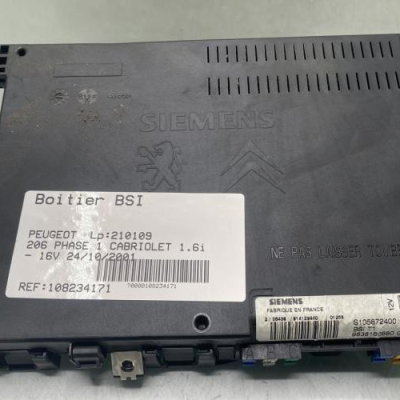 Boitier BSI PEUGEOT 206 Photo n°6