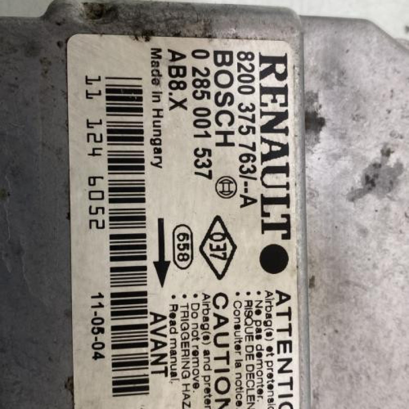 Boitier air bag RENAULT CLIO 2 CAMPUS Photo n°2