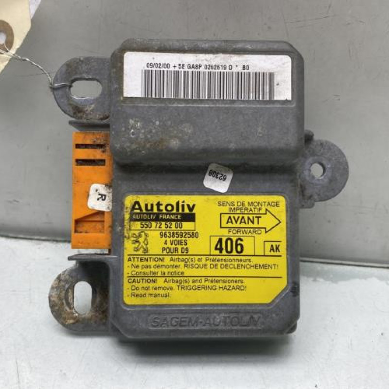 Boitier air bag PEUGEOT 406 Photo n°1