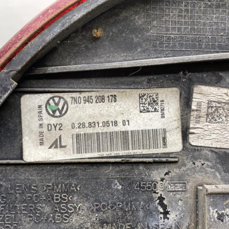 Feu arriere principal droit (feux) VOLKSWAGEN SHARAN 2 Photo n°4