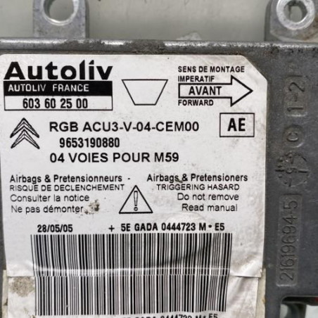 Boitier air bag PEUGEOT PARTNER 1
