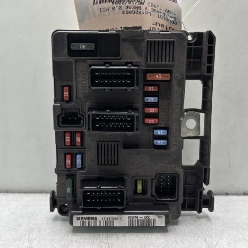 Boitier servitude moteur (BSM) PEUGEOT 206 Photo n°1