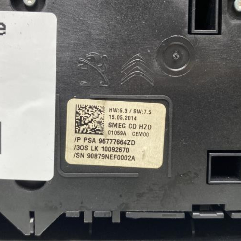 Commande chauffage PEUGEOT 308 2 Photo n°3