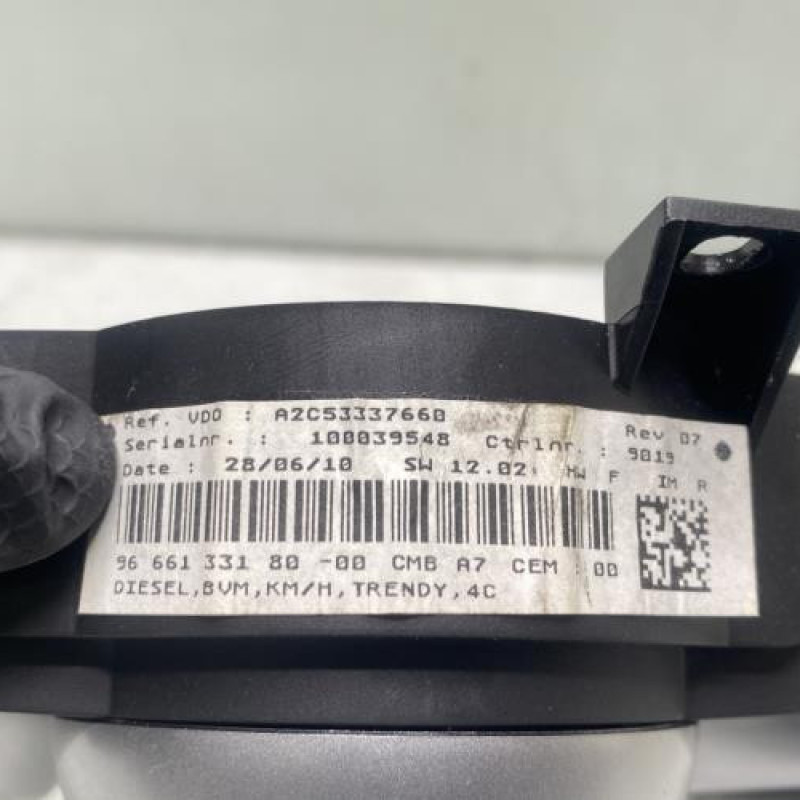 Compteur PEUGEOT 207 Photo n°4