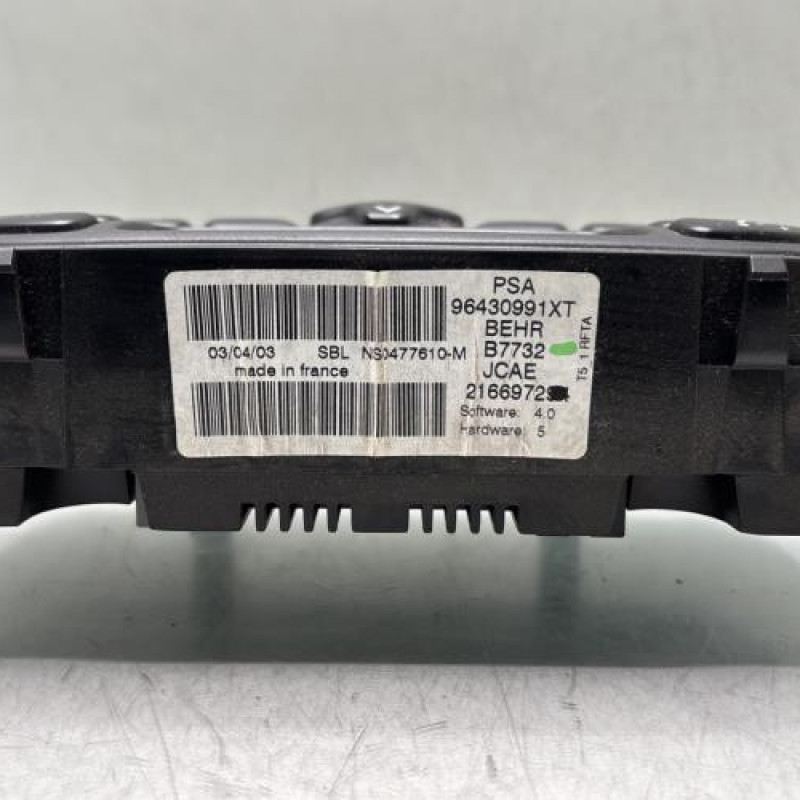 Commande chauffage PEUGEOT 307 Photo n°6