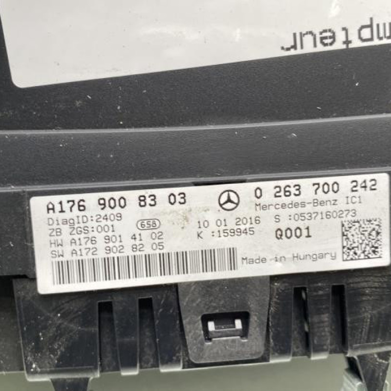 Compteur MERCEDES CLASSE A 176 Photo n°3