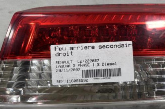 Feu arriere secondaire droit (feux) RENAULT LAGUNA 3 Photo n°1
